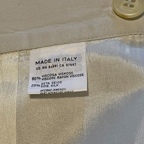 Vintage Benetton wrap skirt cream colour Ladies small - Picture 5 of 5